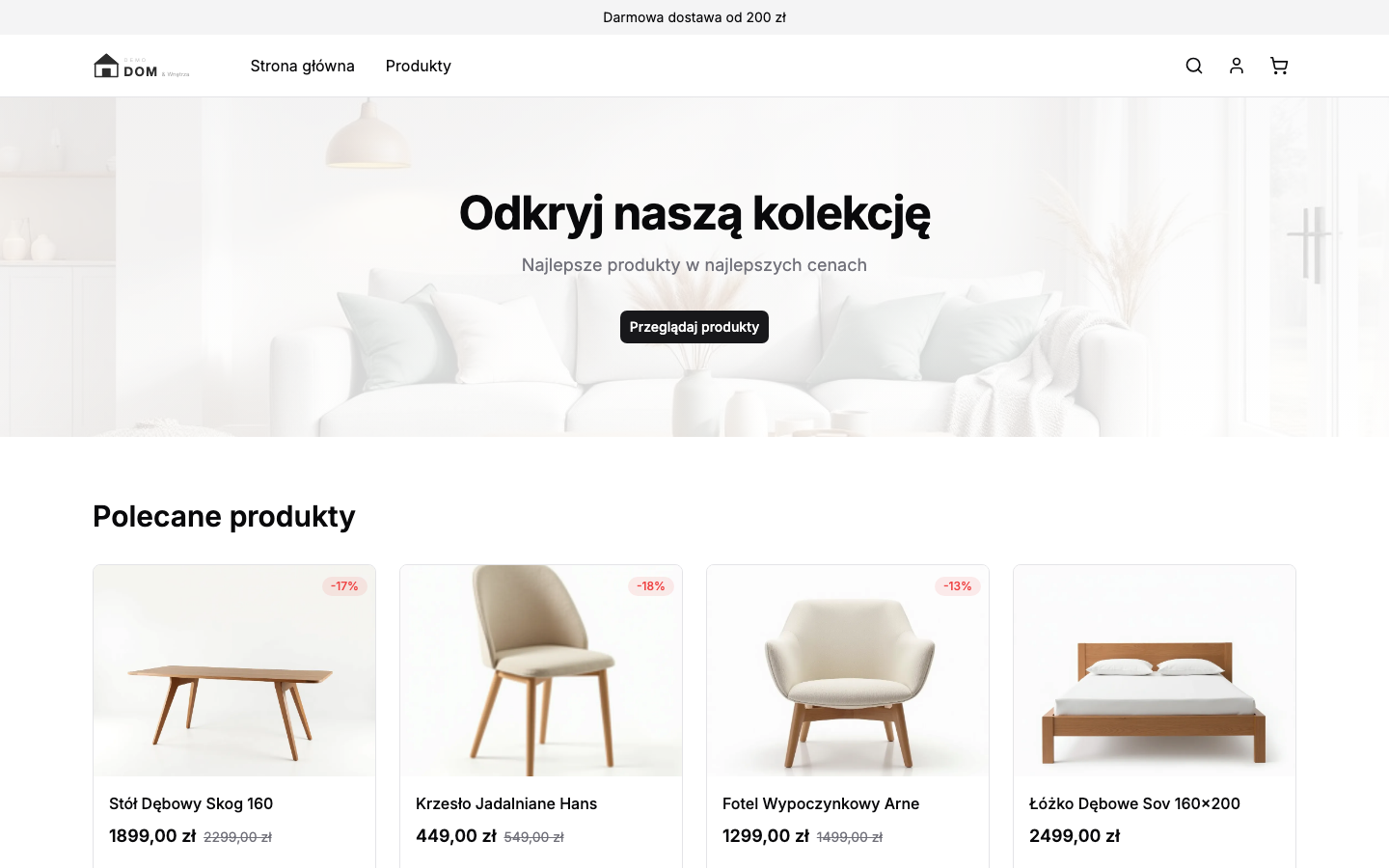 Dom & Wnętrza — Scandinavian furniture and home decor